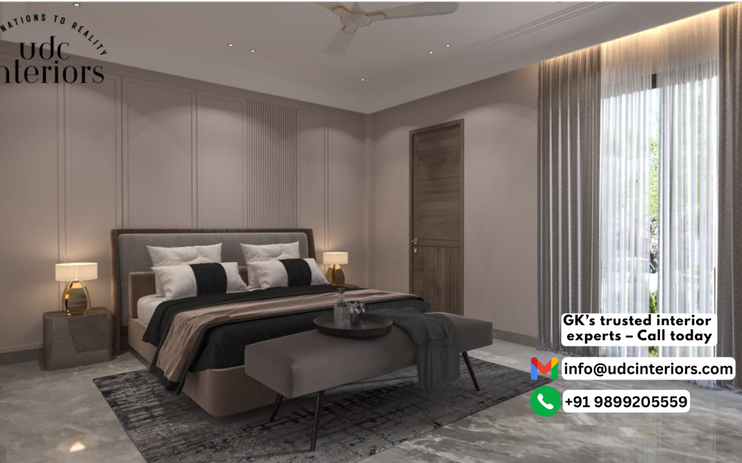 Modern home designed by interior designer in Greater Kailash with modular kitchen